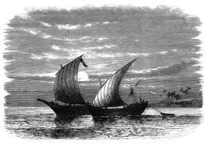 Daus árabes en el Mar Rojo, c1890 de Unbekannt