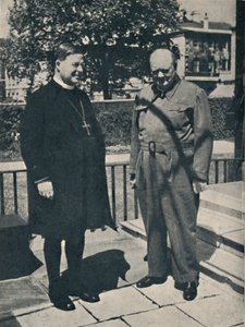 Arzobispo de Canterbury en el Número 10, Downing Street, c. 1943-1945