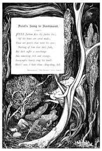 Canción de Ariel a Ferdinand, 1895