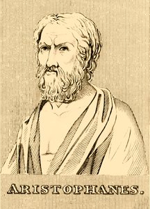 Aristófanes, c460-380 a.C., 1830 de Unbekannt