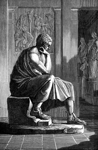 Aristóteles 384-322 a.C., filósofo y científico griego antiguo de Unbekannt