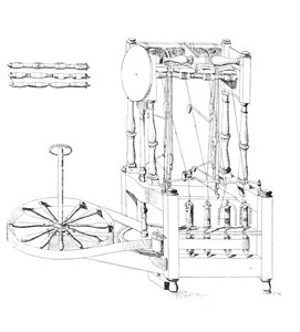 Spinning Jenny de Arkwright, 1769, 1769, 1904 de Unbekannt