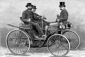 El primer automóvil de Armand Peugeot, 1890 de Unbekannt