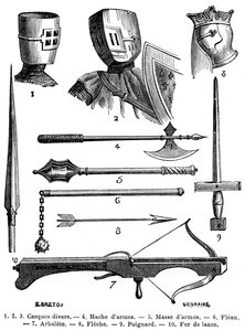 Armadura y armas del siglo XIII 1882-1884 de Unbekannt