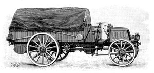 Camión del ejército por Daimler, con motor de 4 cilindros y 12 hp, 1904 de Unbekannt