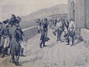 Organizando la capitulación de Masséna en Cornigliano, cerca de Génova, 1896