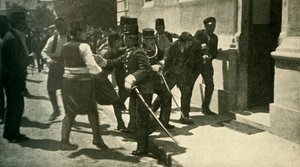 Arresto de Gavrilo Princip...Sarajevo, 28 de junio de 1914 de Unbekannt