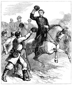 Llegada del General McClellan a Williamsburg, Virginia, 1862 c1880 de Unbekannt