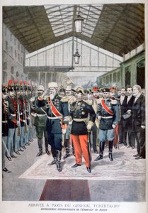 Llegada del General Tchertkoff Chertkov, embajador ruso en Francia, París, 1895 de Unbekannt