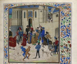 Llegada de Isabeau de Baviera a París, ca. 1470-1475 de Unbekannt