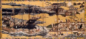 Llegada de los Bárbaros del Sur, c. 1600 de Unbekannt