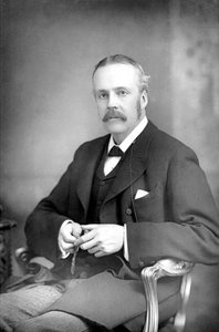 Arthur James Balfour 1848-1930, estadista y filósofo británico nacido en Escocia, c1890