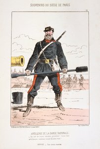 Artillería de la Guardia Nacional, Sitio de París, 1870-1871 de Unbekannt