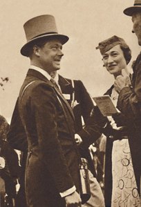 Ascot, junio de 1935 - Rey Eduardo, entonces Príncipe de Gales, con la Sra. Simpson, 1937 de Unbekannt