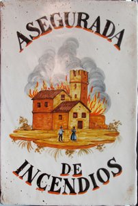 Asegurada de incendios, segunda mitad del siglo XIX