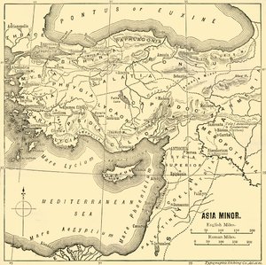Asia Menor - Mapa, 1890