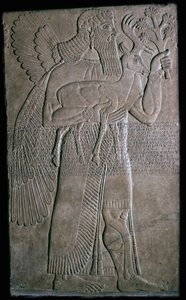 Relieve asirio de una figura alada, siglo IX a.C. de Unbekannt