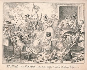 En casa en la guardería, o La fiesta de Navidad de los maestros y señoritas Dos Zapatos, 1835