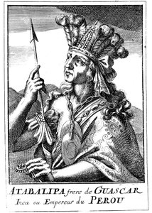 Atahualpa d1553, último emperador inca de Perú, 1686 de Unbekannt