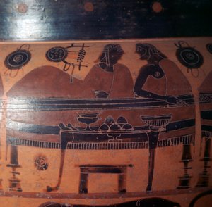 Ático de figura roja, jarrón griego de Unbekannt