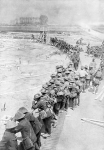 Tropas australianas el día antes de la Batalla de Messines, Bélgica, 6 de junio de 1917