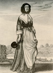 Otoño - Una mujer inglesa con capucha y delantal, reinado de Carlos I de Unbekannt