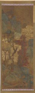 Follaje otoñal en un desfiladero de montaña, dinastía Ming, 1368-1644 de Unbekannt