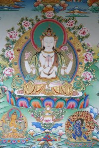 Avalokitesvara, buda de la compasión, Katmandú, Nepal de Unbekannt