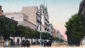 Avenida de Mayo, Buenos Aires, Argentina, principios del siglo XX de Unbekannt
