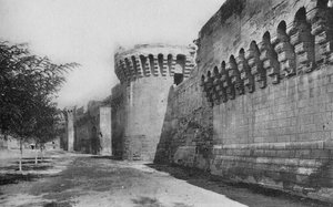 Aviñón. - Las murallas XIVe, c1925 de Unbekannt