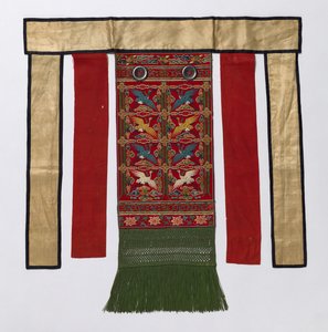 Delantal trasero para la túnica ceremonial real, finales de 1800-principios de 1900 de Unbekannt