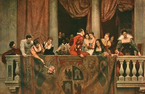 Escena de balcón en el carnaval, 1879-1879, c. 1902