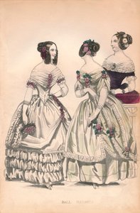 Vestidos de Baile, siglo XIX de Unbekannt