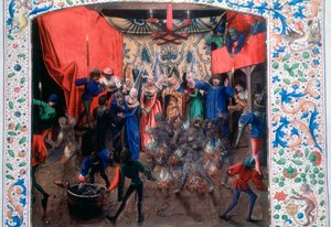 Baile de los hombres ardientes, 1393. c. 1470 de Unbekannt