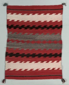 Alfombra con bandas, c. 1890-1900