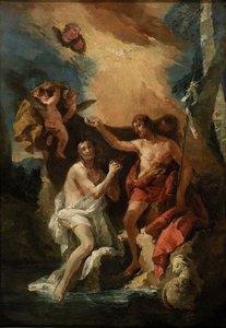 Bautismo de Cristo, siglo XVIII de Unbekannt