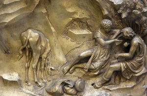 Baptisterio de San Giovanni. Puerta del Paraíso. Caín y Abel, Florencia, Italia de Unbekannt