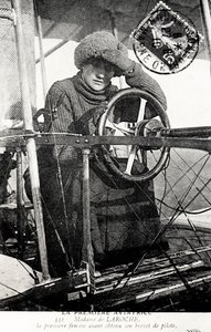 Baronesa Raymonde Delaroche, aviadora francesa, 1909 de Unbekannt