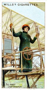 Baronesa Raymonde Delaroche, primera mujer en obtener licencia de piloto, 1909 de Unbekannt