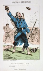 Batallón de Guerra de la Guardia Nacional, Sitio de París, 1870-1871 de Unbekannt
