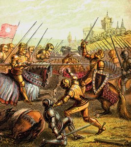 Batalla de Tewkesbury, 1471, c1850
