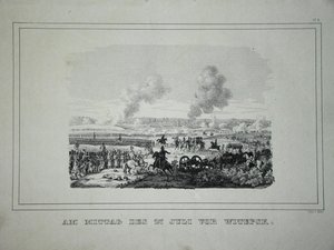 Batalla entre tropas rusas y caballería francesa cerca de Ostrovno 25-26 de julio de 1812 de Unbekannt