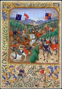 Batalla de Agincourt, Francia, 25 de octubre de 1415, siglo XIX de Unbekannt