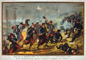Batalla de Champigny, guerra franco-prusiana, 30 de noviembre-2 de diciembre de 1870 de Unbekannt
