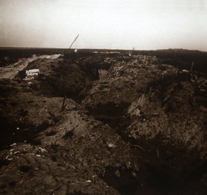 Campo de batalla, Craonne, norte de Francia, c1914-c1918
