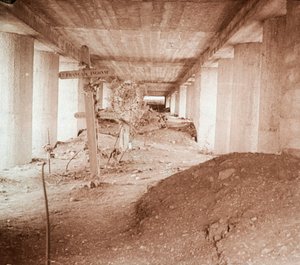 Trinchera de Bayonetas, Verdún, norte de Francia, c1916-c1918