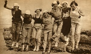 Pijamas de playa, 1930, 1933