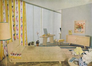 Dormitorio diseñado por Suzanne Guiguichon, 1939 de Unbekannt