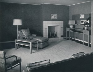 Dormitorio en la casa del Sr. Anatole Litvak en Santa Mónica, California, 1942 de Unbekannt