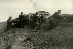 Belgas Sosteniendo el Río en Termonde, 1919 de Unbekannt